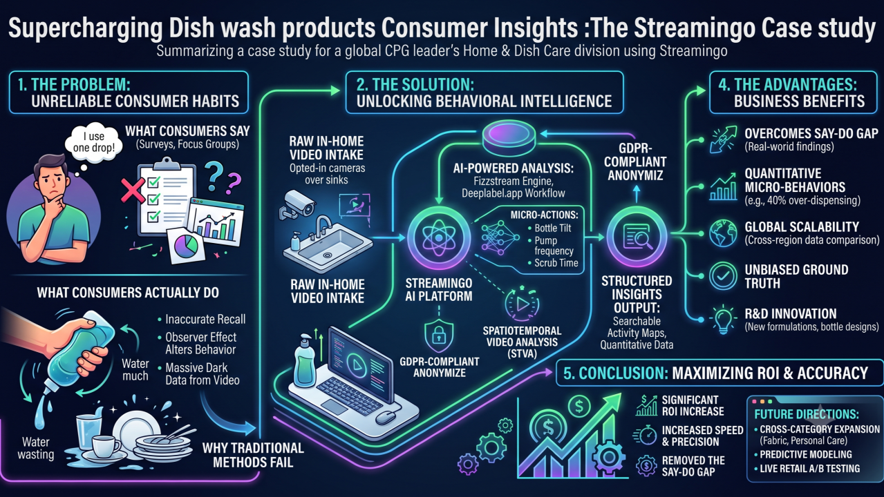 Camera near a kitchen sink with AI activity overlay tracking soap bottle tilt, pumps, and scrubbing time
